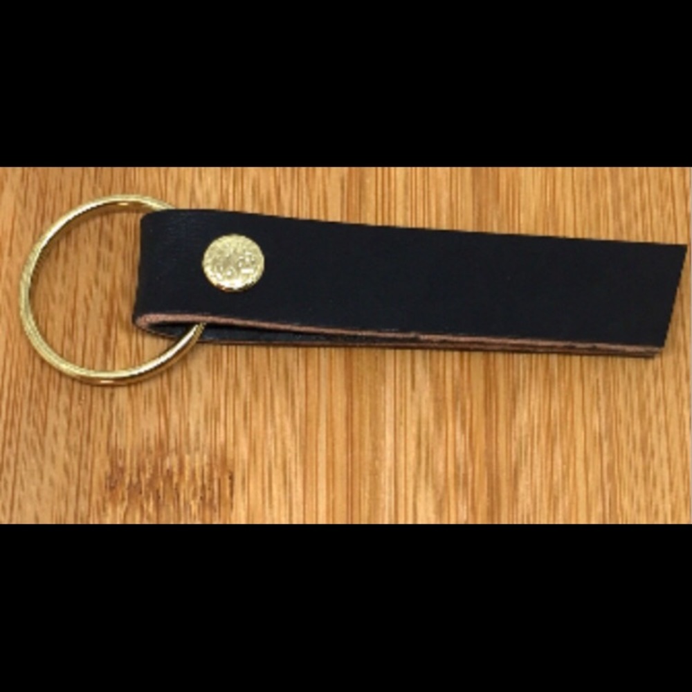 Genuine Leather Key Fob "Logo Llavero” - Black
